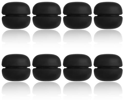 8 Stück Magnetische Hijab-Nadeln, Kleine Hijab-Magnete Vielseitig Einsetzbar Kein Verhaken Schalverschluss Nadellose Brosche für Damen Herren Schals Schals Kleidung (Schwarz)