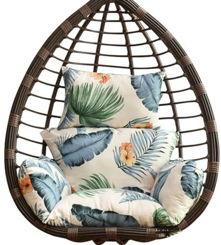 Hängesessel Kissen, Hängekorb Kissen, Schaukel Korb Kissen, Polster für Polyrattan/Rattan Hängeschaukel, Hängekorb, Schaukel Korb, Hängeschaukel, Hängestuhl, Gartenschaukel, A