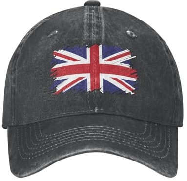 Melbrakin Mütze mit Union-Jack-Flagge, Großbritannien-Flagge, für Männer und Frauen, lustige Dad Tracker-Mütze, Baseballkappe