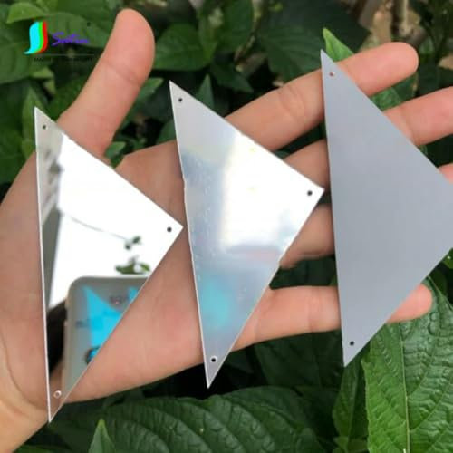 45x95mm 3 fori Evidenziare Paillettes Acriliche di Grandi Dimensioni Fai da Te Cucire a Mano Costumi di Performance Cantante Sfondo di Scena Paillettes-Viola-50 Pezzi