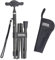 KMINA PRO - Gehstock Klappbar Ergonomischem Griff, Herren Damen höhenverstellbar, Leichter Carbon, Elegant Stabil, Schwarz