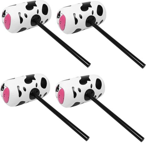 SUPVOX 4pcs Inflatable Hammer Toys for Boys and Girls Funny Party Favors Cheering Prop Blowing up Hammer Toy