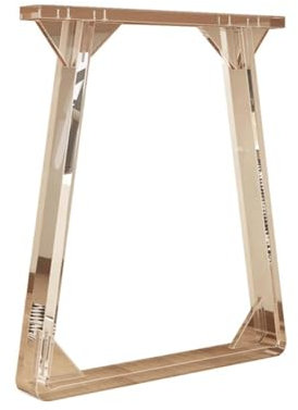 PA-DABAOO Pieds De Table En Acrylique Transparent, 1 Pièce, Grands Pieds De Meuble Irréguliers, Bases Transparentes, Pour Bureau Flottant, Salle À Manger, Bar, Table Basse,35*55cm