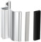 Poignée de porte de douche sans cadre en alliage d'aluminium de 7,6 cm, cadre de porte en U, convient pour porte de douche en verre de 0,3 cm, 1,9 cm, 0,6 cm d'épaisseur