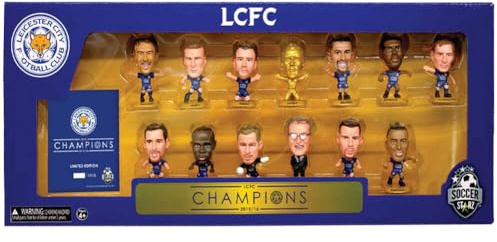 SoccerStarz - Leicester 13 figure Team Pack (League Winners 2015-16 10 Year Anniversary Re-Release) /Figures