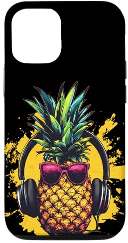 Fruit Music Costume with Pineapple and Headphones Case for iPhone 12/12 Pro