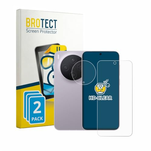 BROTECT Schutzfolie für Vivo X300 | (Display+Kamera) 2 Stück Transparenter Displayschutz Made in Germany Klare Displayschutz-Folie Clear Einfache Montage