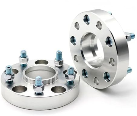 Spurverbreiterung Aluminium 2 Stück 15/20/25/30/35 Mm Spurverbreiterungsadapter PCD 5 X 114,3 66,1, Geeignet Für Laschen Für Dacia Für Duster M12 Spurverbreiterungen(15mm Silver)