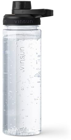 VINSUN Gourde Sport 750ml - Reutilisable, Tritan sans BPA, Étanche, Légère | Convient aux Boissons Gazeuses - Bouteille d'Eau pour le Sport, l’École, l’Uni et le Vélo