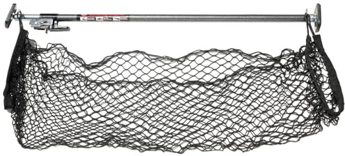 Keeper, Ratschen-Ladestange – Gummi, schwarz/Silber, verstellbar von 101,6 cm bis 177,8 cm – inklusive Aufbewahrungsnetz 152,4 cm x 60,9 cm (5060), für LKW