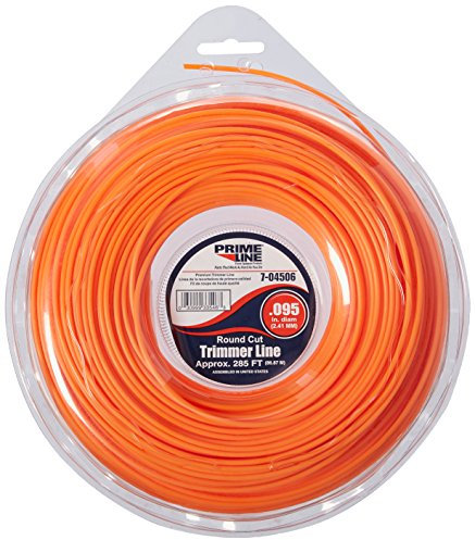 Prime Line 7-04506 Trimmerfaden, Rundschnitt, 0,5 kg Donut, 75 m Länge x 0,095 Zoll Durchmesser