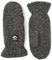 Hestra Gloves - Hestra Basic Wool Mitt - Charcoal