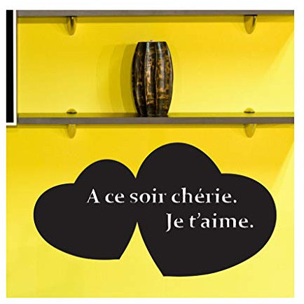 Ambiance Sticker ardoise_coeurs - 38 x 70 cm