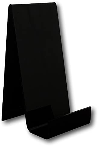 EPOSGEAR XL Extra Large Plastic Acrylic Perspex Book Plate Retail Display Stand Holder - Perfect for Schools, Nurseries, Libraries etc (Black)
