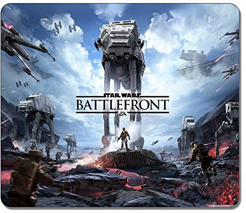 Gaming tapis de souris, tapis de souris rectangulaire Tapis de souris en caoutchouc naturel 32,7 x 28 x 0,4 cm, personnalisable Star Wars Battlefront Eco Grand bureau informatique Papeterie cadeau accessoires Tapis pour souris