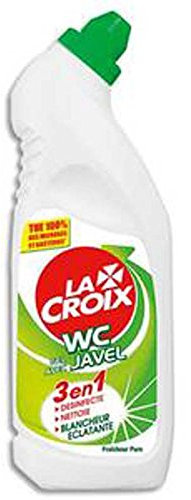 Lot de 2 Flacons de Gel WC fraîcheur pure avec javel 750 ml nettoyant désinfectant anti-tartre 3 en 1