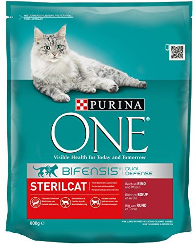 PURINA ONE BIFENSIS Sterilcat Katzentrockenfutter, für kastrierte Katzen, gesunder Stoffwechsel