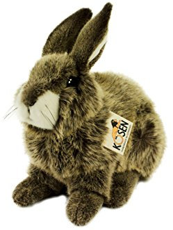 Teddys Rothenburg Kösen Kaninchen 25 cm sitzend braun gespitzt Stoffkaninchen
