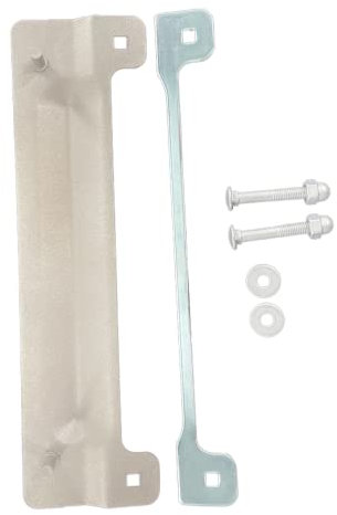 Pro-Lok 13 Latch Protector Latch Guard Kit for Door Security Featuring 2 Anti-Spread Security Pins and a Patented Installation Spacer (Aluminium Finish),ELP-240-2-AL