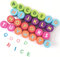 Alphabet Stempel Set für Kinder, Bestele 26 Stück Gummi-Tinte waschbar Stampers Seal für Kinder Party Favor, Geburtstagsgeschenk, lernen Requisiten