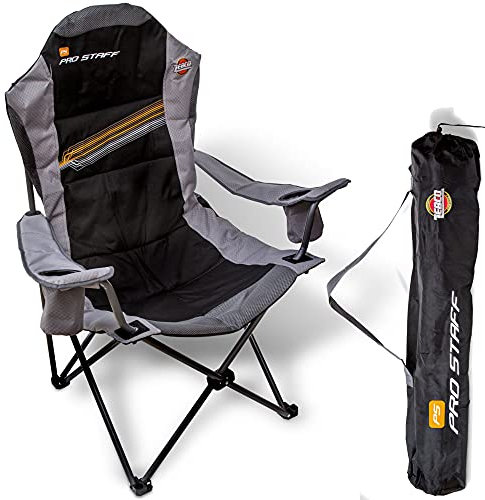 Zebco Pro Staff Stuhl DX, grau/schwarz, 48 cm