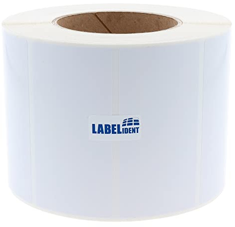 Inkjet Etiketten auf Rolle - 101,6 x 50,8 mm - 1.250 Papier Etiketten High Gloss, 76 mm Kern, hochglänzend, Inkjet Etiketten beschichtet