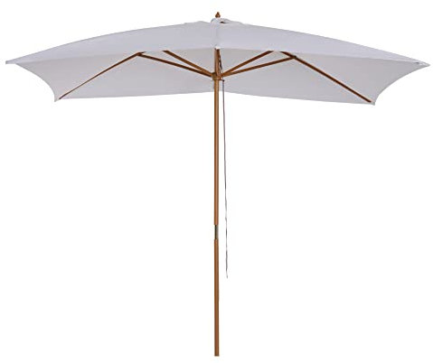 Outsunny – Sombrilla rectangular para jardín (tamaño grande, Dim. 3L X 2L X 2,5h M