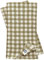 Linen & Cotton Lot de 4 Serviettes de Table en Tissu à Carreaux Vichy Estella - 100% Lin, Blanc Beige (43 x 43 cm) Carré Campagnard pour Maison Table Basse en Bois Restaurant Pique-Nique L'été Pâques