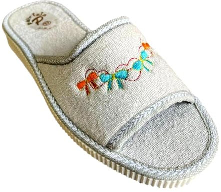 Patrizia Azzi Sandalo donna ciabatte mare piscina spa spugna 100% art. ISCHIA (39 EU, grigio)