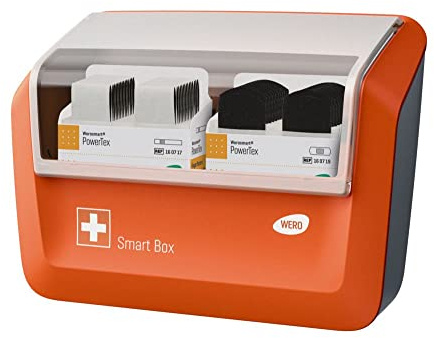 WERO Smart Box® Pflasterspender gefüllt (Textil | Schwarz | Extrastark)