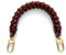 Geflochtener Griff aus echtem Leder, kompatibel mit Neonoe-Armband für Metis Noe BB NM Beaubourg Hobo, burgunderfarben, Medium