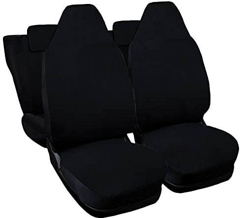 Lupex Shop Autositzbezüge kompatibel für 108 mit integrierter Kopfstütze, schwarz, hergestellt in Italien