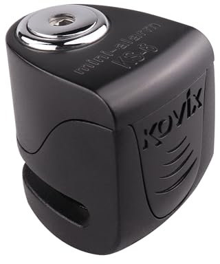 KOVIX KS6-BK Candado de disco con alarma Pin Ø 5.5 mm. antirrobo disco scooter, e-bike, patinete eléctrico, color negro