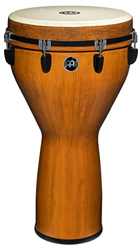 Meinl Percussion Jumbo Djembe Instrument - Sehr große Handtrommel - Mechanisches Stimmsystem - Durchmesser 14 Zoll - Kunststoff, Braun (JD14BW)