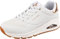 Skechers Uno - Golden Air, Sneakers Donna, Bianco White Black Gold, 36.5 EU