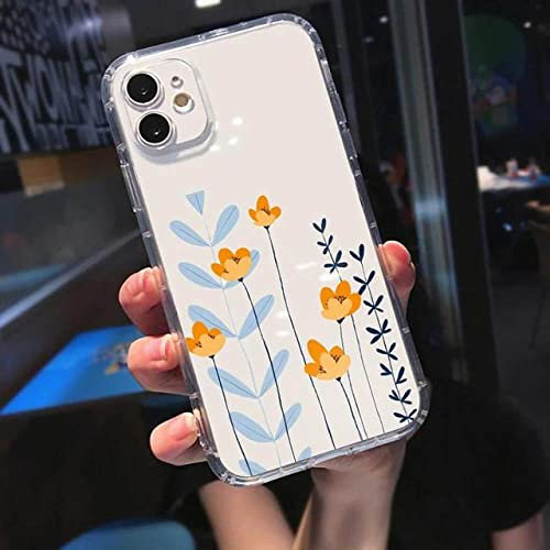 Flower Transparent Case für iPhone Se X Xr Xs SE 2020 7 7P 6 6s 8 Plus 11 12 13 Max Pro Mini, klar ys, 128.643, für iPhone 11 Pro