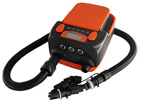 HXGLPSNG 12v Sup Electric Air Pump, Inflation and Deflation Function, Rechargeable Paddle Board Electric Air Pump 16PSI Air Pump with Battery, for Inflatable SUP, Kayak,Tent