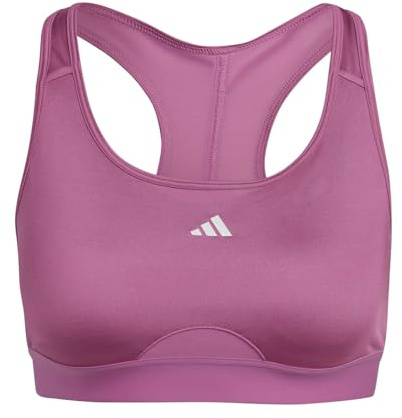 adidas Damen Workout Bra - Medium Support Pwrct Ms HIIT, Preloved Fuchsia, HR2884, SAC