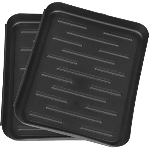 Happyyami 2pcs Shoe Tray Entryway Shoes Trays Boot Mat Boot Tray for Entryway Indoor Shoe Mats for Entryway Indoor Bonsai Storage Trunks Shoe Storage Tray Winter Boots Materials Plastic