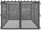 Coverify Pavillon Moskitonetz Ersatz Bildschirm Wände für Pavillon 3x3m Seitenwand schwarz (Nur Moskitonetz)