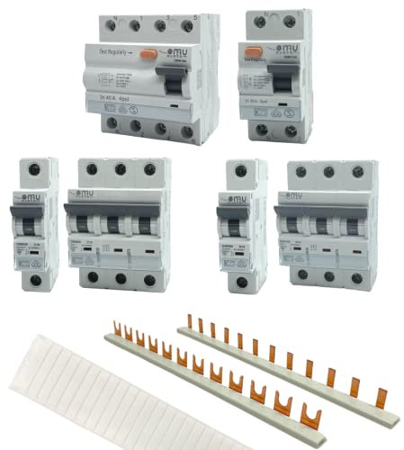 Leitungsschutzschalter Sicherungsautomat LS-Schalter Hauptschalter B 6A 63A (1Pol Stift Stromschiene)