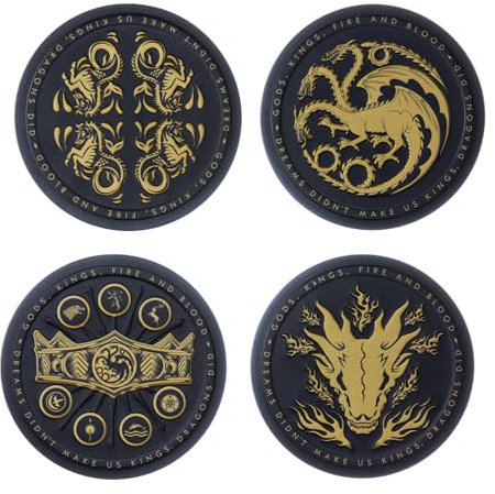 House of the Dragon Paladone Metal Coasters - HOTD Merchandise