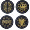 House of the Dragon Paladone Metal Coasters - HOTD Merchandise
