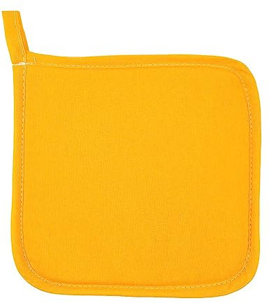 SIENA Topflappen, quadratisch, 20 x 20 cm, hergestellt in Italien, Bananengelb