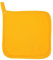 SIENA Topflappen, quadratisch, 20 x 20 cm, hergestellt in Italien, Bananengelb