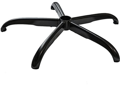Loywe Base de repuesto para silla de oficina, base de metal para silla giratoria, pieza de repuesto para silla giratoria, color negro, capacidad de carga hasta 200 kg B003