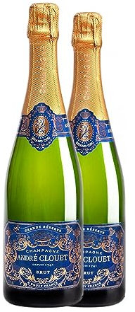 André Clouet Grand Cru Pinot Negro Champagne Gran Reserva Media Botella 37 cl Espumoso blanco (Caja de 2 Media Botella de 37 cl)