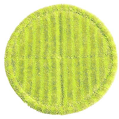 AUklOPVZZ Fregonas eléctricas, almohadillas de limpieza de repuesto, barredora rotativa lavable a máquina, forma redonda, fregador verde de 16cm para suelo