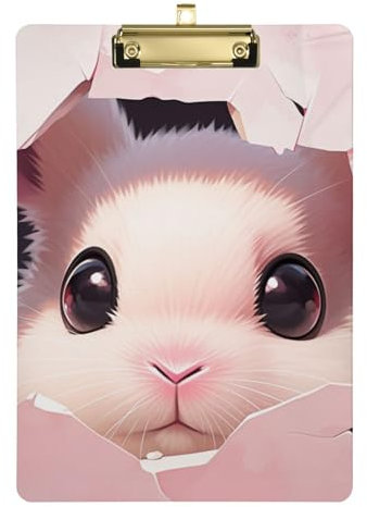 Mini porte-bloc mural cassé en forme de lapin mignon avec trou standard pour pédiatrique