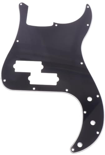 SAFIGLE 13löcher Schlagbrett Für Pb Bass Schwarz Schutzbrett Bass-teile Schlagbrett Ersatz Kratzfest Schutzfolie Gitarre